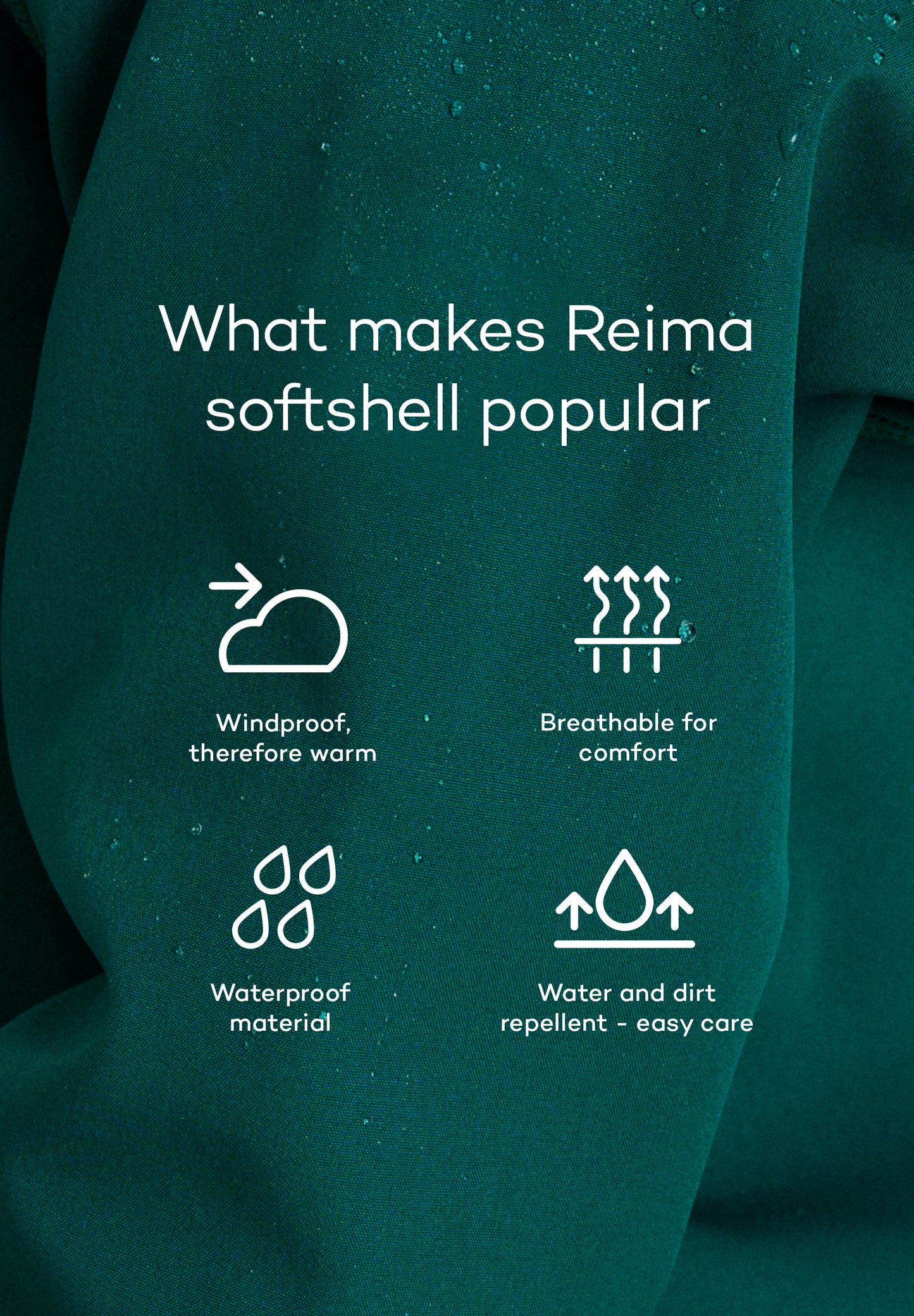 Kids' REIMA Softshell Water-repellent Jacket Vantti, School Uniform