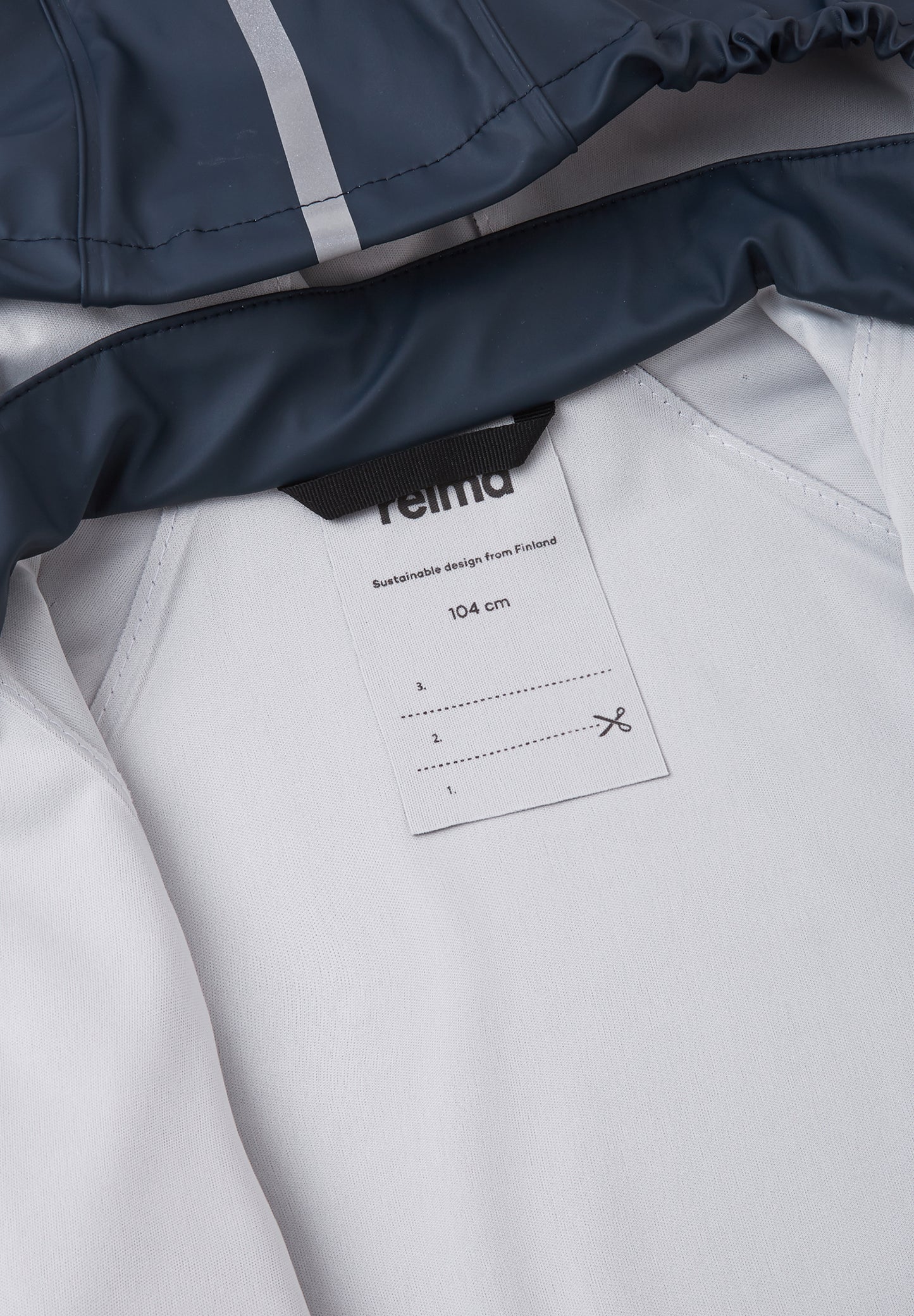 Reima Blue Navy Rain Jacket Lampi