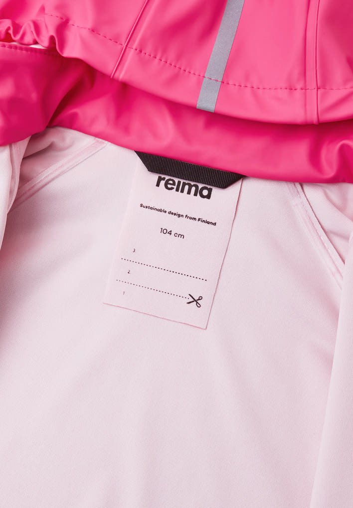 Reima Lampi Pink Rain Coat for kids