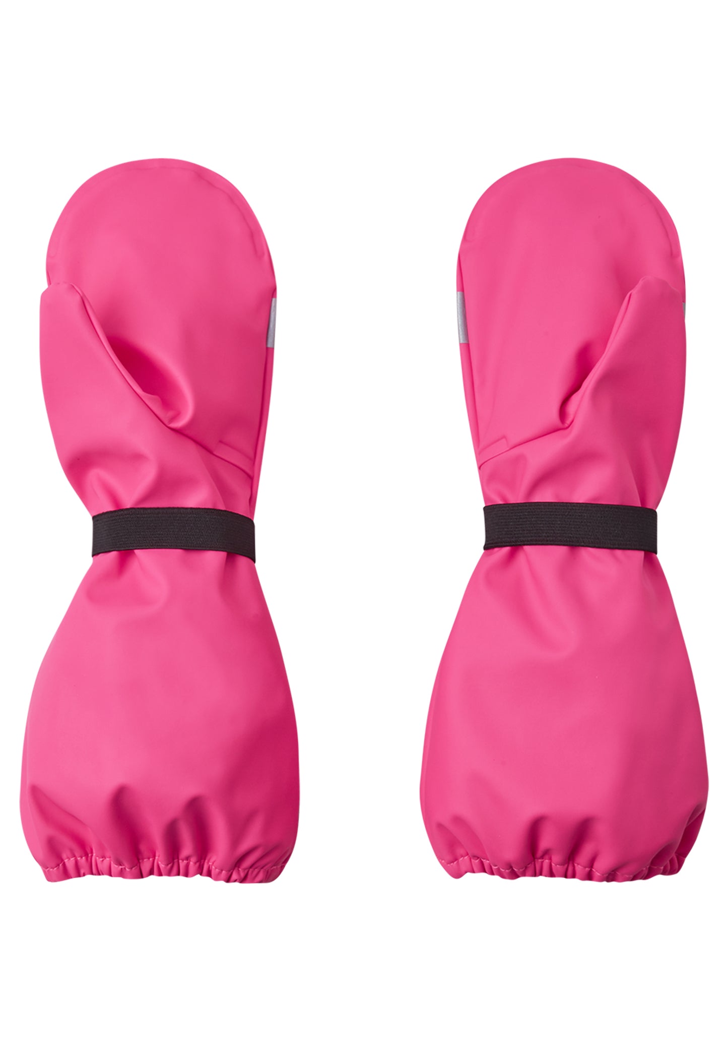 Reima Pink Rain Mittens Kura with Reflecting Details and adjustable size