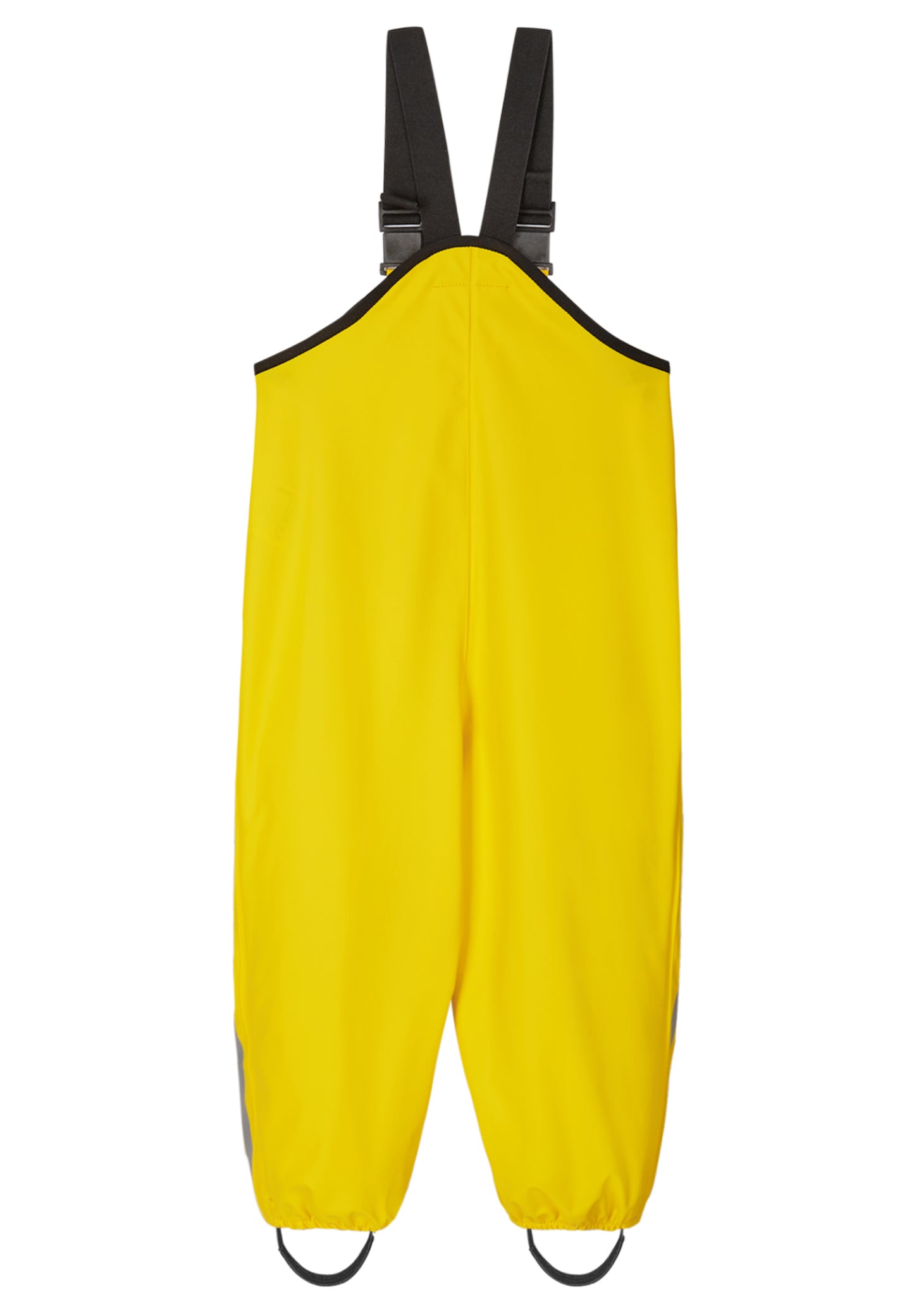 Reima Yellow Waterproof Rain Pants with detachable Foot Loops and adjustable suspenders and reflecting details